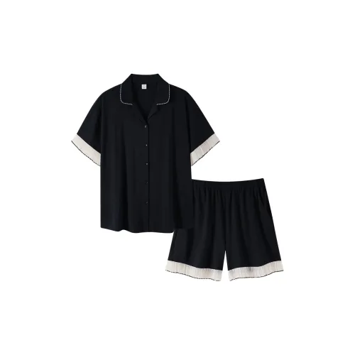 SHAQIAN L 852072 Черный Женские Пижамные Комплекты