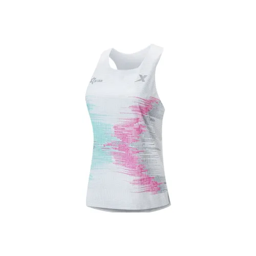 XTEP Бег Майка Женская Жемчужно-Белая