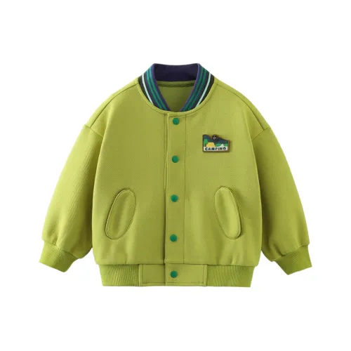CICIIBEAR Бейсбольная куртка Грушево-желтый Зеленый для детей 3-7 лет