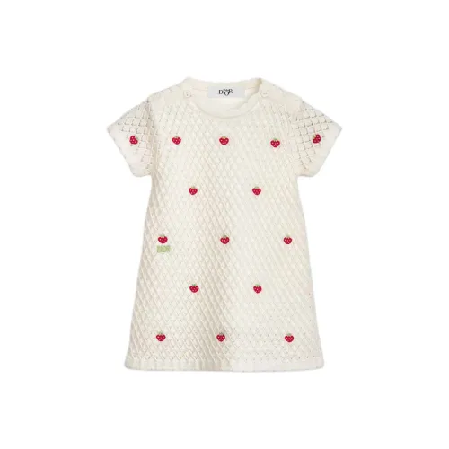 DIOR Платье FW25 Сливочный Infant и Toddler