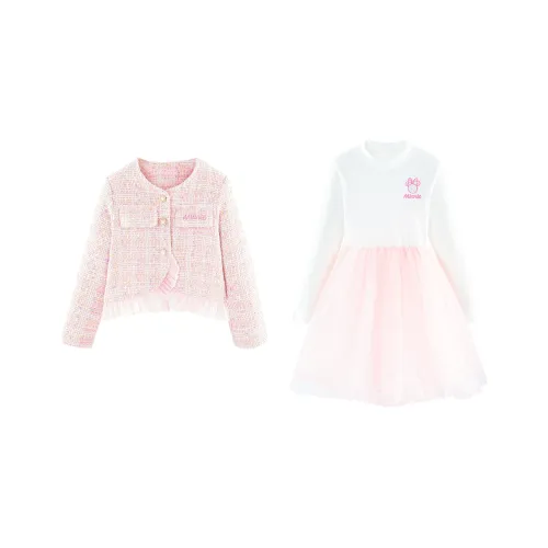 Детский комплект Disney с юбкой 3-7 лет розовый