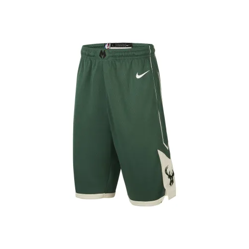 nike Детская одежда NBA Milwaukee Bucks Icon Edition Kids Shorts Детский Оливково-зеленый