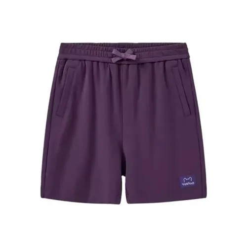 YeeHoO Шорты Детские Баклажаново-фиолетовые