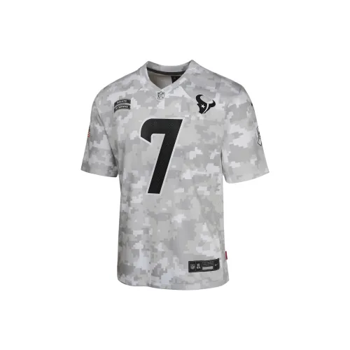 nike Dri FitNFL T-рубашка C.J. Stroud Houston Texans Salute To Service зеленый камуфляж для подростков