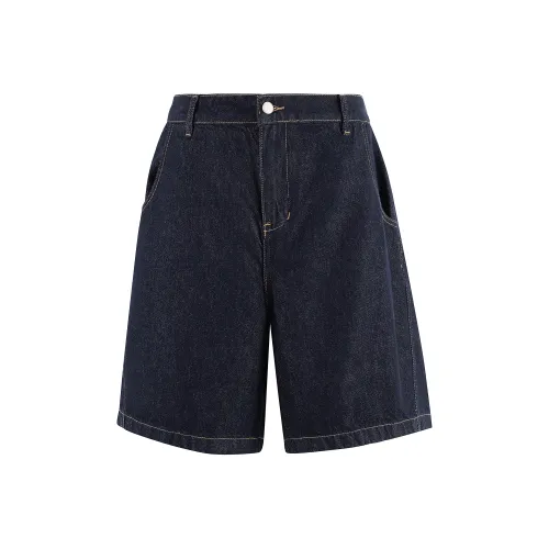 YPUT Джинсовые шорты Унисекс Темно-синий