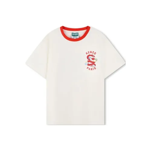 KENZO Kids Т-рубашки слонового цвета