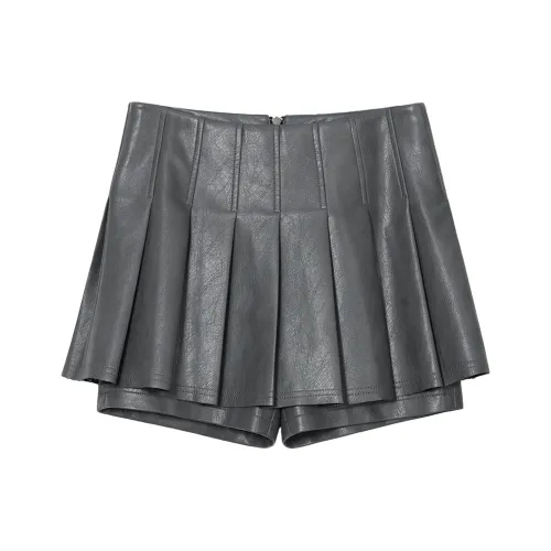 NancyCavally Кожаные короткие юбки для женщин