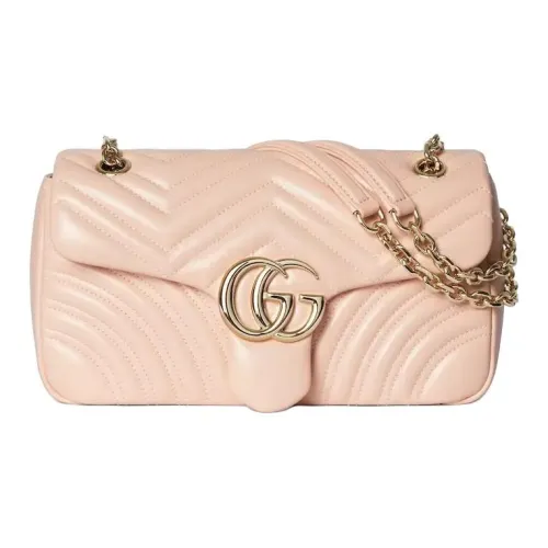 GUCCI GG Marmont Sheepskin Сумка через плечо Medium Женская Pink
