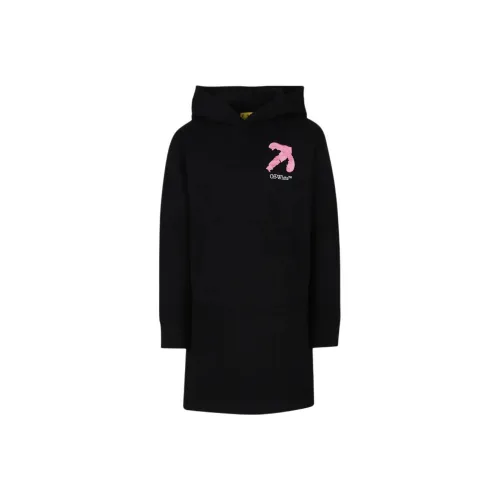 OFF Белый Детское платье Регулярный Черный Детский