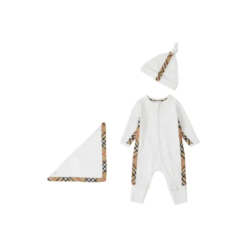 Burberry Белый Детский Комбинезон / Ползунки