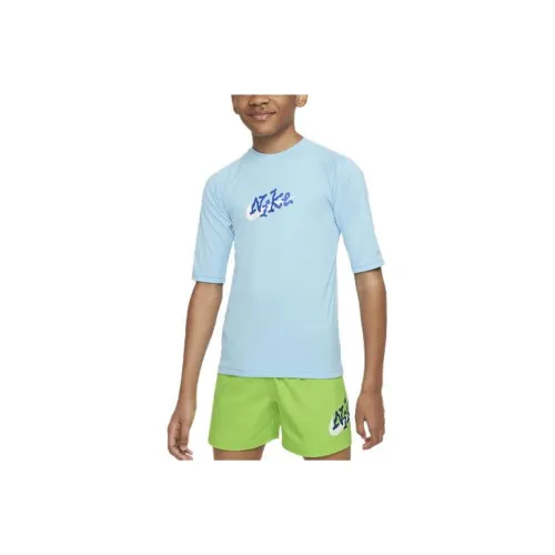 Nike Плавание SCRIBBLE Детский Купальник Водолея Синий