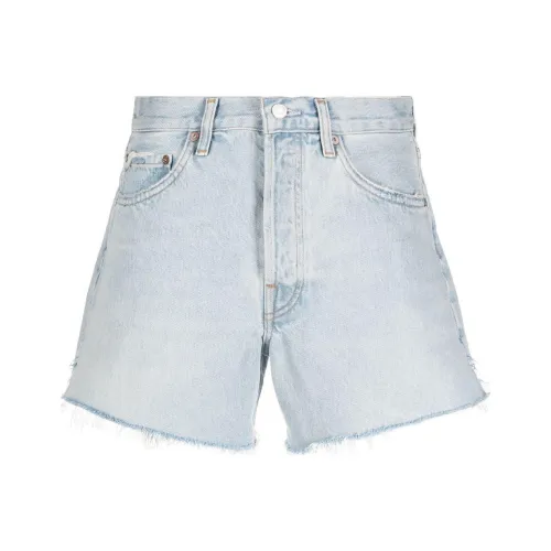 AGOLDE Джинсовые шорты Женские Светло-синие