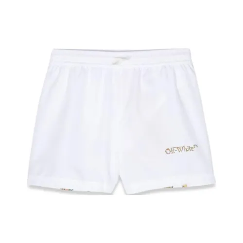 OFF Белые шорты стандартный крой детские белые