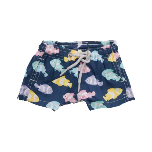 MC2 SAINT BARTHELEMY Облегающий купальник для малышей и детей темно-синий