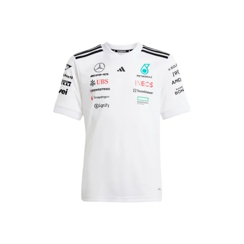 Adidas x Mercedes AMG Petronas F1 Команда T-Shirt SS25 Белый Черный