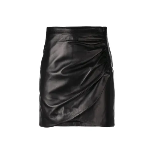 GIVENCHY Кожаные короткие юбки Женские Черный