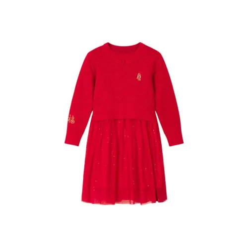 Hush Puppies Платье Кораллово-красный для детей 3-7 лет