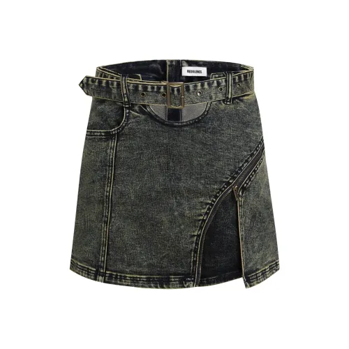 REDOLENCE Джинсовые шорты Женские вымытый деним синий