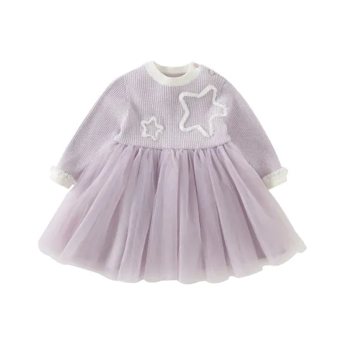DAVE&BELLA Фиолетовые Платья для Детей