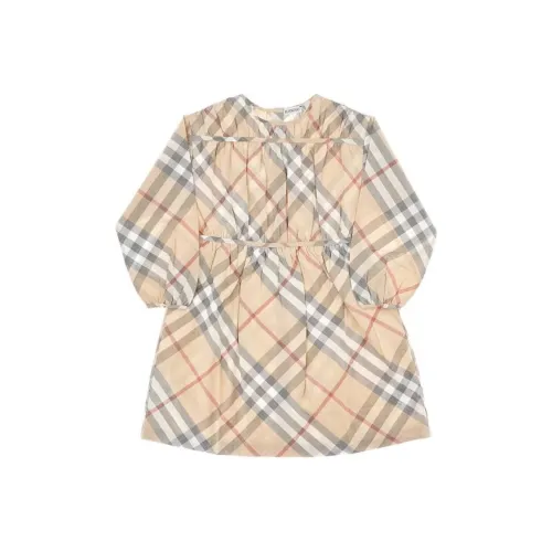 Burberry Платье Светло-Янтарное Детское