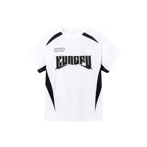 XTEP T-Shirt SS25 Pearl White Teenagers