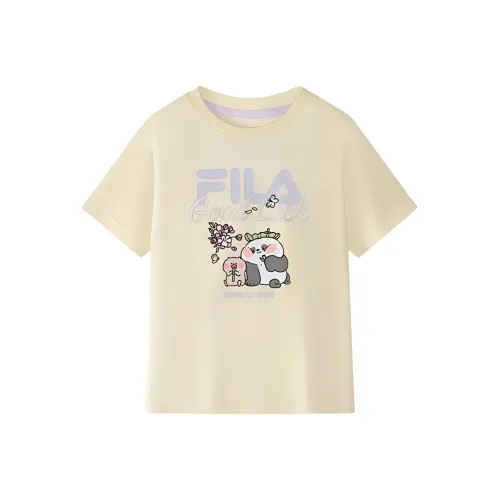 FILA KIDS x BAMBOOMATES Футболка Ярко-желтая Детская