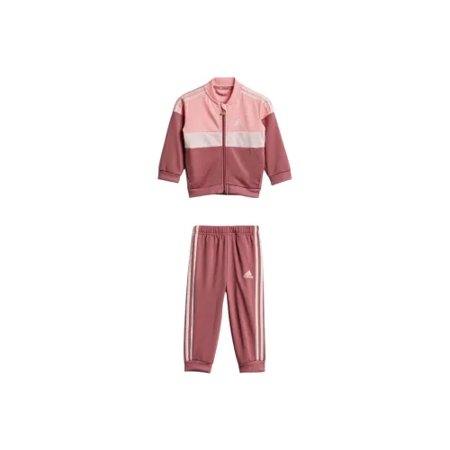 Adidas Повседневная Спортивная Одежда Песочный Розовый Темно-Красный Детский