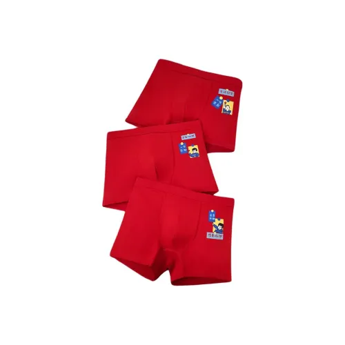 Purr Cow Нижнее белье Детское 3 упаковки Зодиакальный год Красный