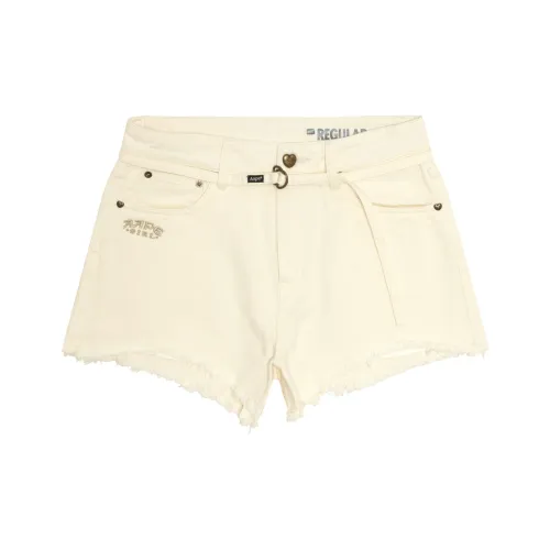 Aape SS25 Джинсовые шорты Женские Белые