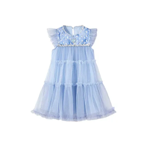 Disney Платье Frozen Collection SS25 Синий для детей 3-7 лет