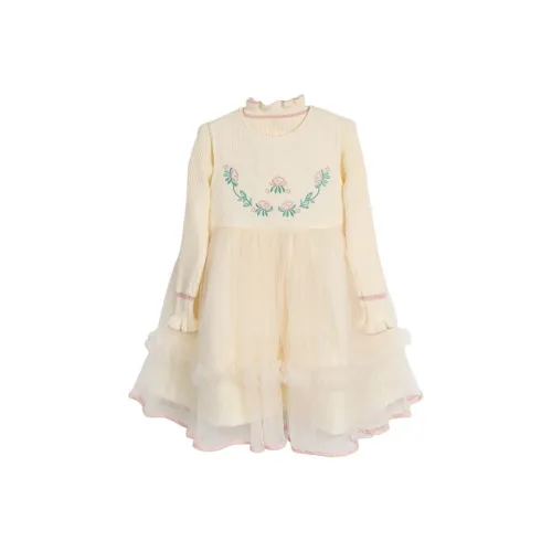 Brilliant Платье Бежевый Children Возраст 3-7 лет