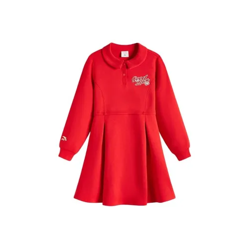 Antakids Платье SS25 Гематитовый Красный Подростки