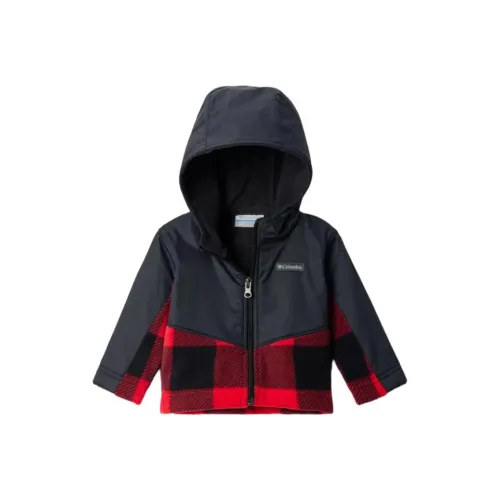 Коллаборация Columbia Infant и Toddler Пальто Steens Mountain Красная клетка Infant и Toddler
