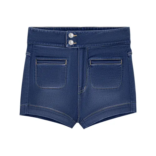 CALLED BACK Джинсовые шорты Женские Blue