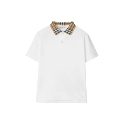 Burberry Белые Детские Рубашки