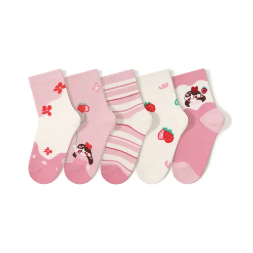 Montagut Носки 5 пар Клубничный Девушка Детский