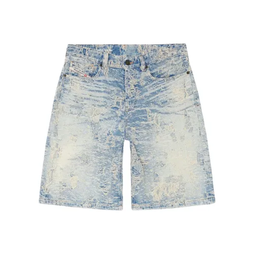 DIESEL FW24 Джинсовые шорты Женские Светло-синие