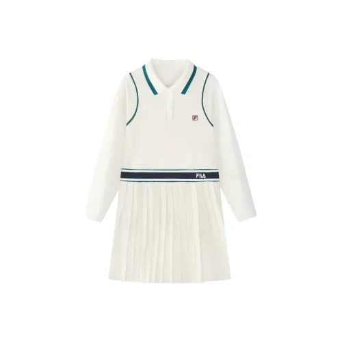 FILA KIDS Детское платье белое для подростков