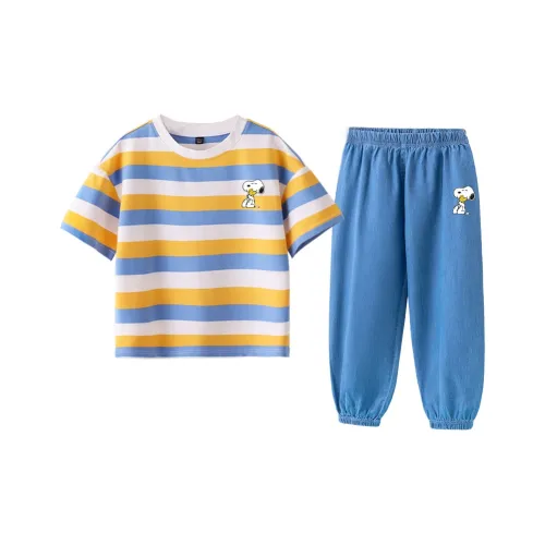 SNOOPY Повседневная спортивная одежда 2 предмета набор для детей в возрасте 3-7 лет