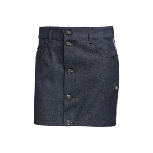 Adidas Originals Джинсовые короткие юбки Женские Denim Indigo