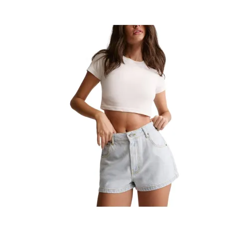 NASTY GAL The Деним Hotpant Джинсовые шорты Женские Светло-синий