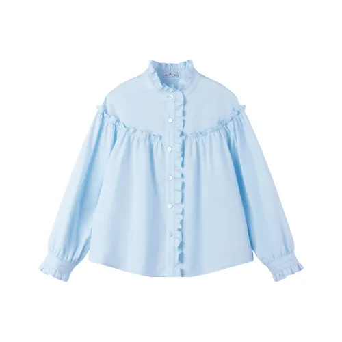 MUCMUKN Blue Kids Рубашки