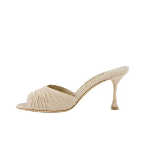MANOLO BLAHNIK Слипоны Женские Бежевые