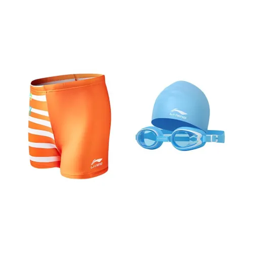 Подкладка Детский Купальник Трехкомпонентный Набор Синий Оранжевый Малыш