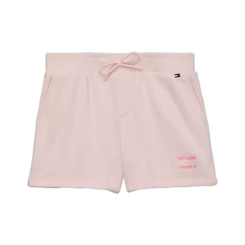 Tommy Hilfiger Детская одежда Логотип Свитшот Штаны Delicate Шорты Детский Розовый