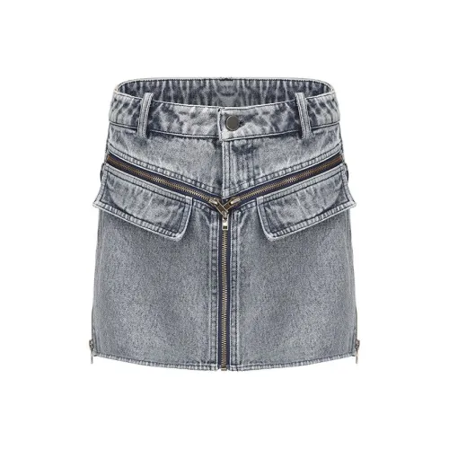 VANN VALRENCÉ Джинсовые шорты Женские Джинсовый синий