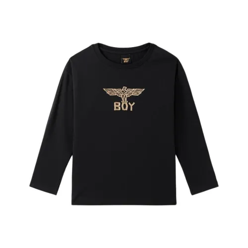 BOY JUNIOR T-рубашка Черная для детей 3-7 лет