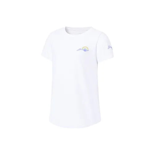 LINING YOUNG Комплексное физическое развитие T-рубашка Стандартная Белая Детская