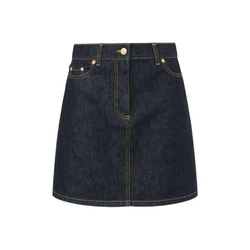 MOSCHINO Джинсовые короткие юбки Женские Синие