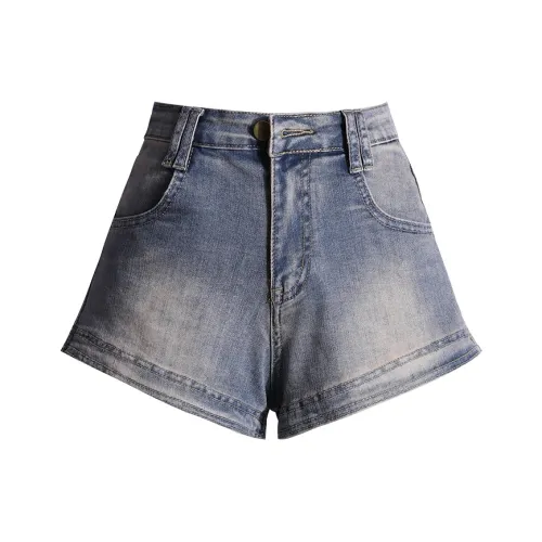 Розовые джинсовые шорты женские винтажные